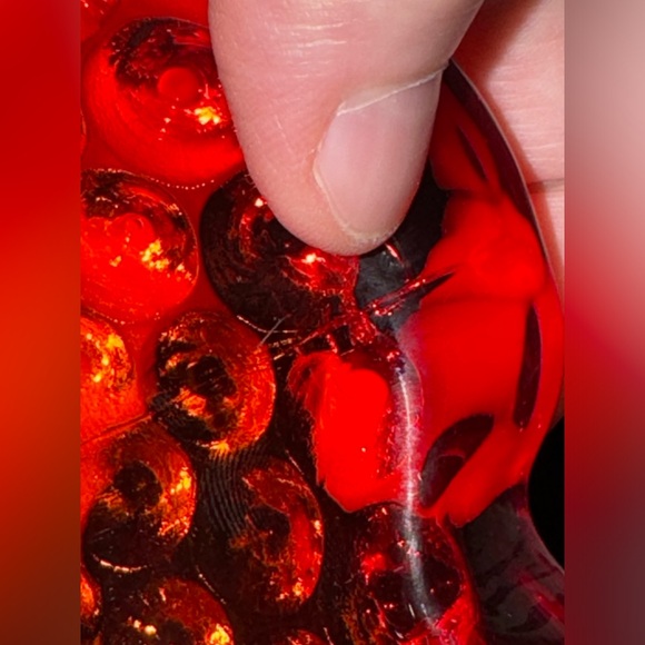 Fenton Amberina Hobnail Footed Bowl✨ - Picture 14 of 16